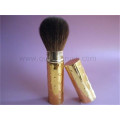 Golden Handle cabelo macio Cuidados com a pele escova de base pincel retrátil